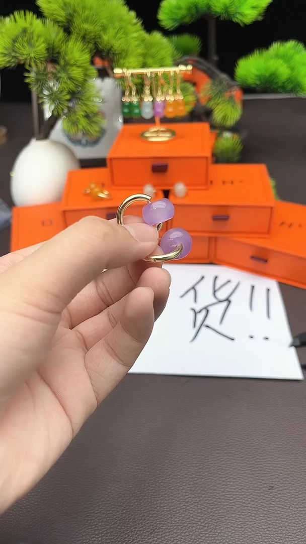 【闪购商品】玛瑙/玉髓耳钉银S925镶嵌727000