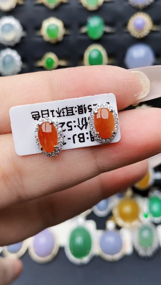 银S925镶嵌戒指翡翠0020