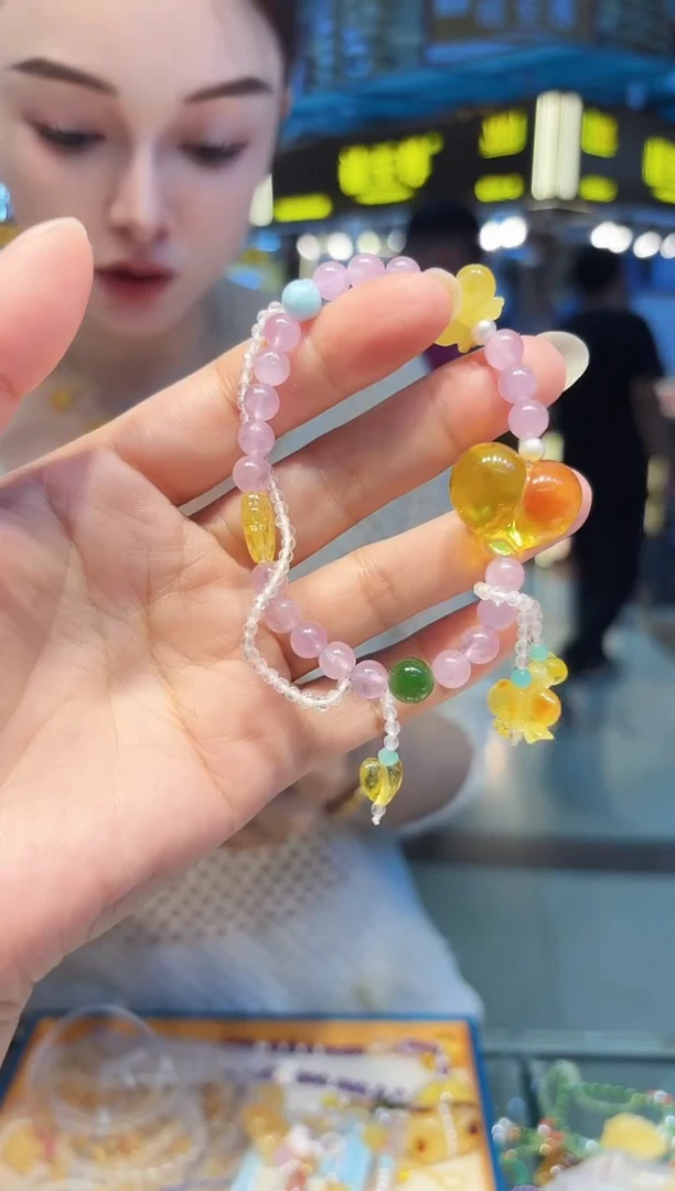 未镶嵌琥珀手串琥珀【  屁桃手串  】多样性发一