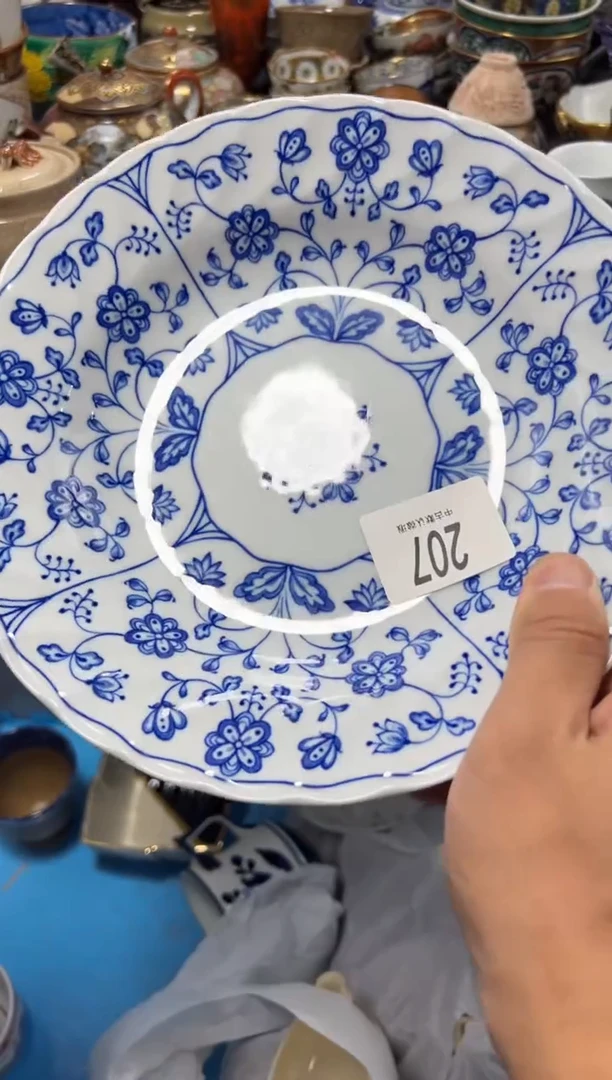 瓷片可****ɞ夏目海外回流瓷器中古品。2只