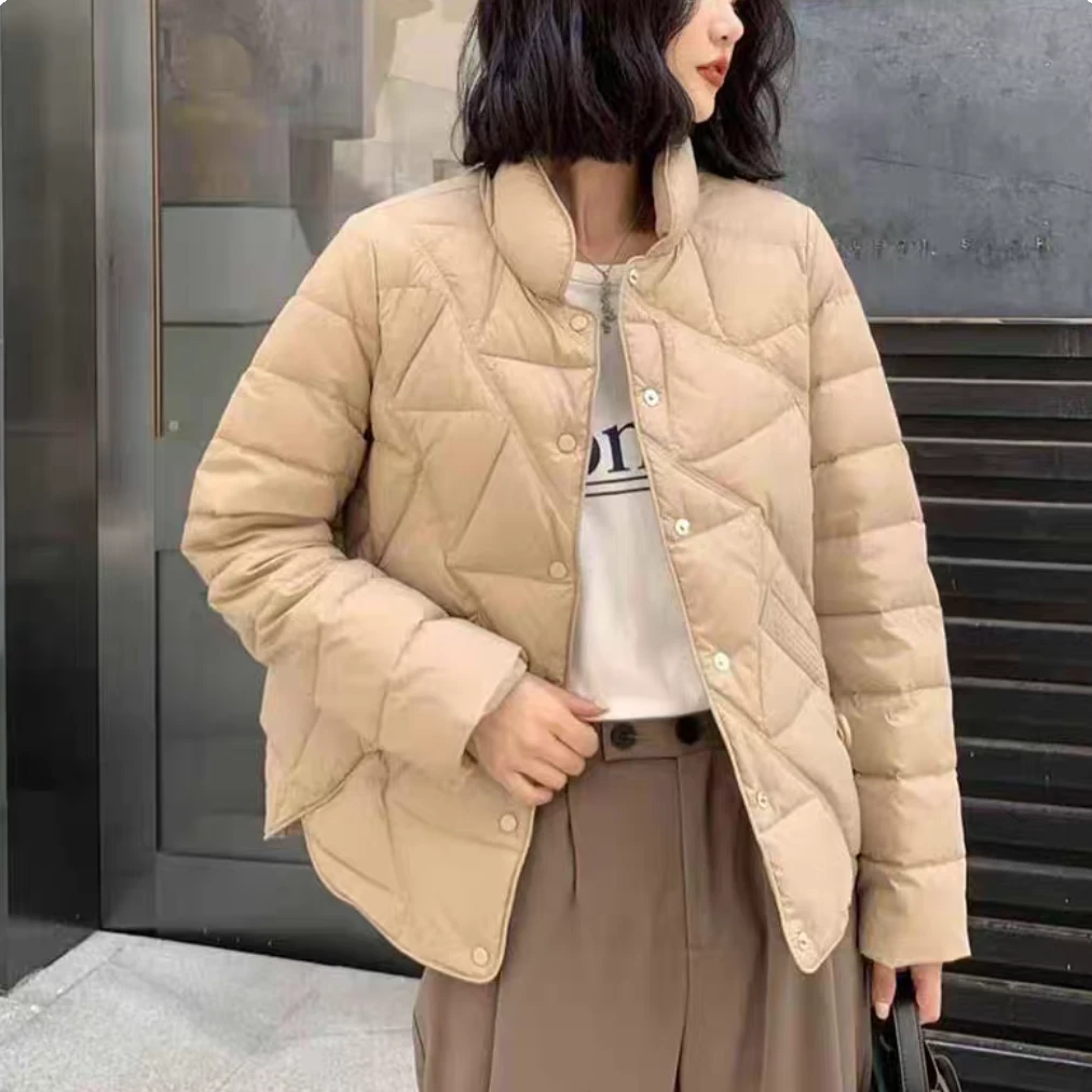 反季测新款 玛罗兰 【行云流水】压线款羽绒服2805