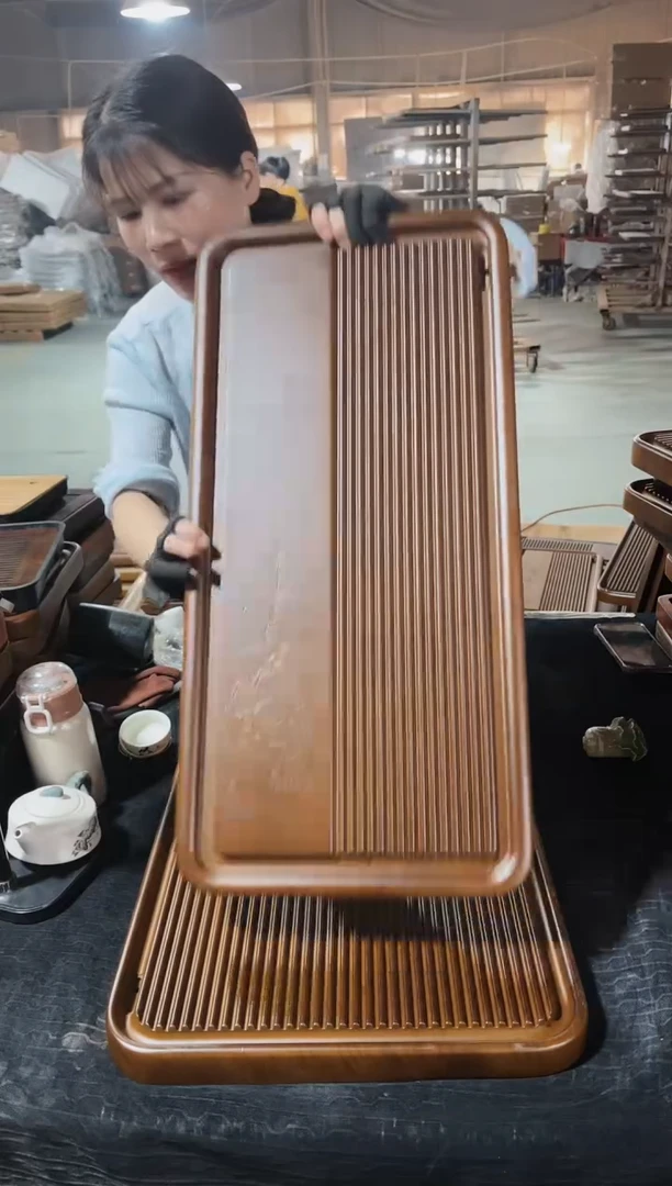 【闪购商品】66*32雀登高之枝微瑕茶盘