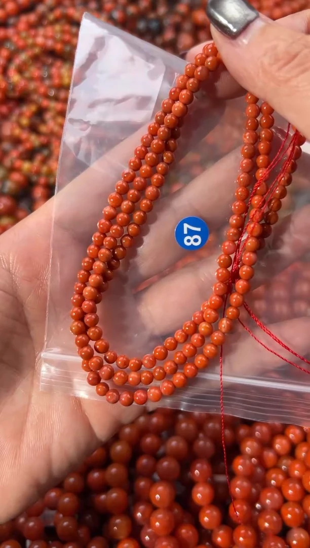 未镶嵌手串南红玛瑙4+