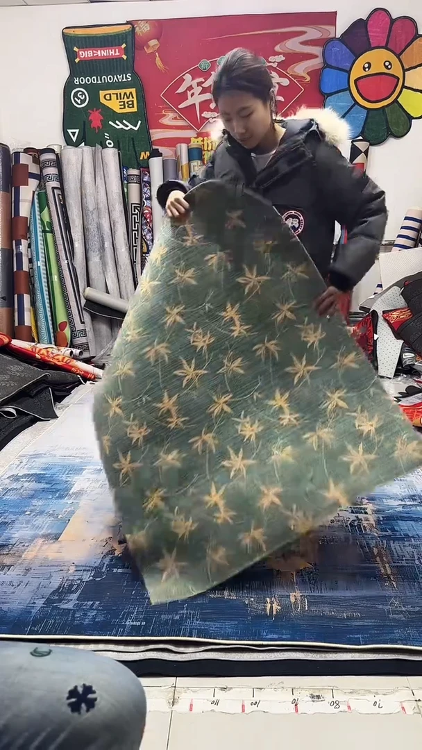 棉麻绒027 100*120