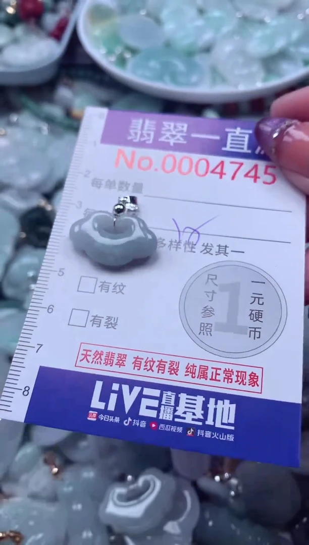 翡翠未镶嵌吊坠(不含链)4745