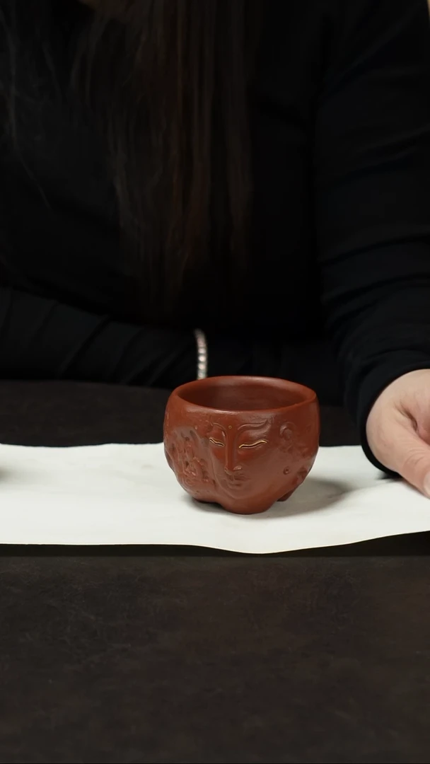 朱泥大红袍紫砂主人杯