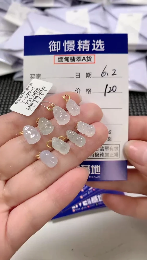 翡翠18K金镶嵌颈饰27多样性发货其一