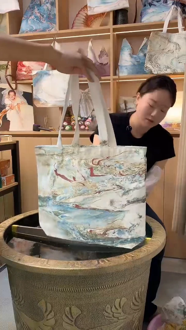 065非遗大漆手工帆布包