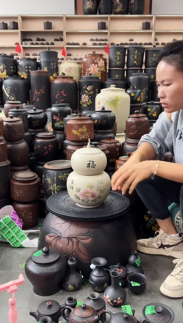 罐瑕疵茶叶罐 白泥 双层 708