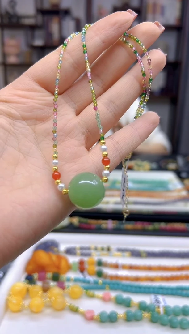 【闪购商品】和田玉（青玉）颈饰未镶嵌X510