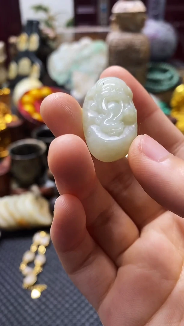 未镶嵌和田玉挂件财神