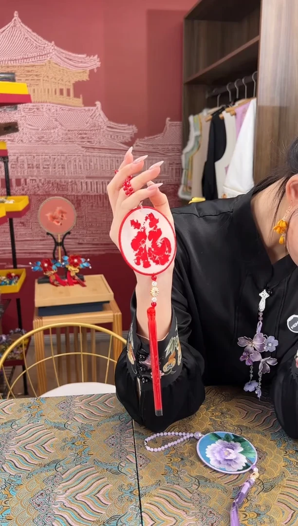 【闪购商品】刺绣苏绣手工刺绣双面绣车挂