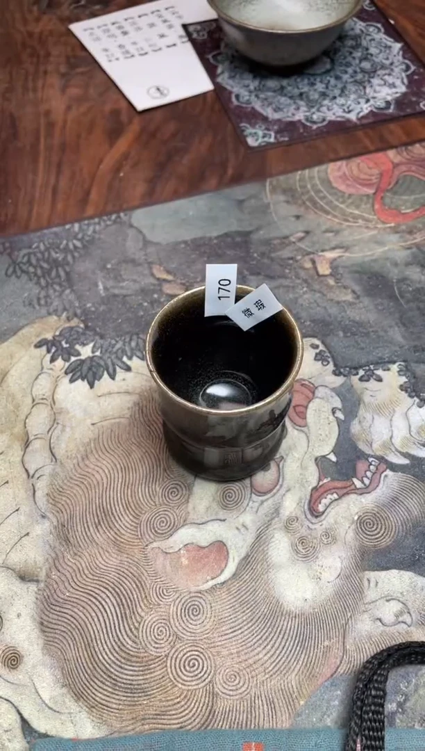 【闪购商品】茶盏170 福临号建盏主人杯（瑕疵介意勿拍）