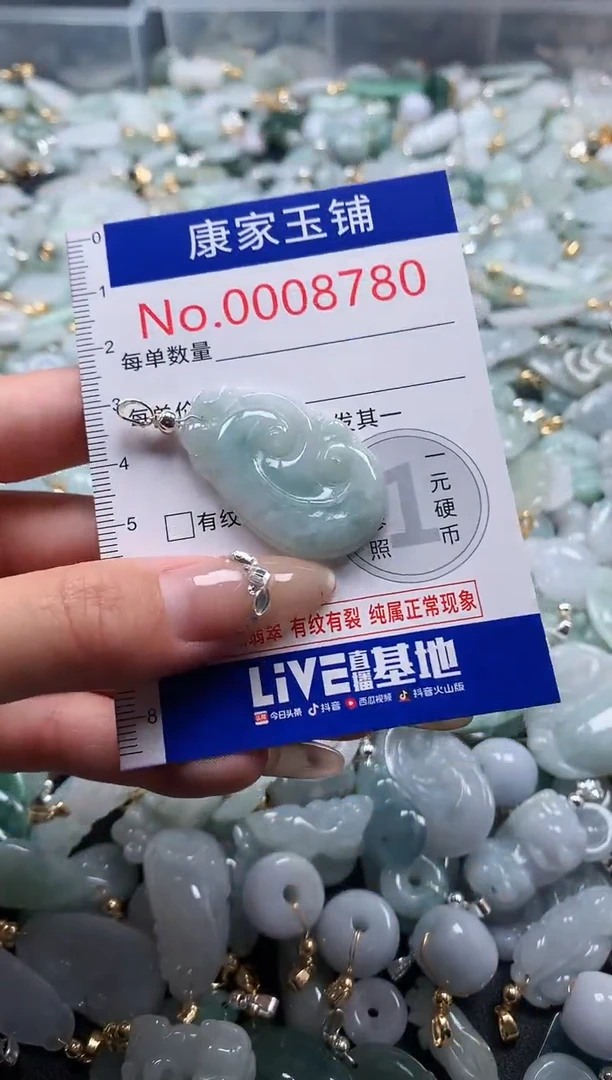 翡翠未镶嵌吊坠(不含链)8780