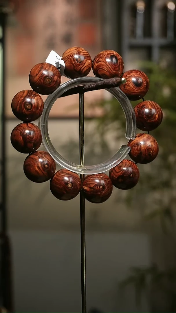 手串/手链黄花梨/降香黄檀海南黄花梨天眼2.0cm