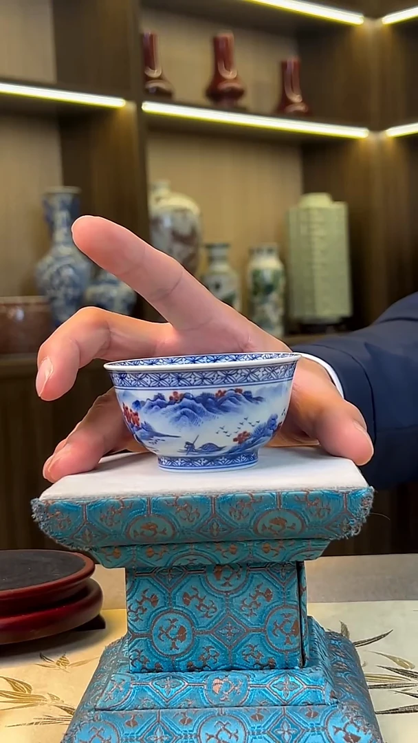 瓷片景德镇毛仔柴窑杯