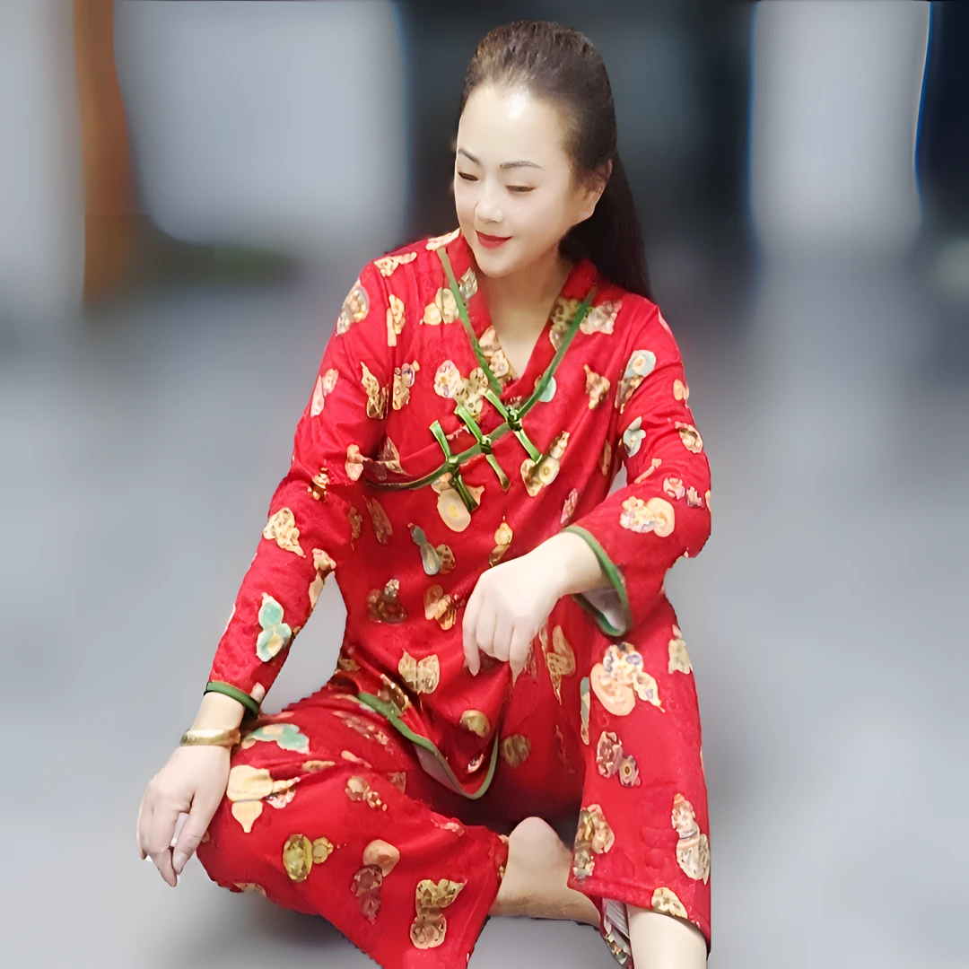 3119睡衣套装 时尚民族风两件套 舒适磨毛面料 洋气个性俏皮减龄