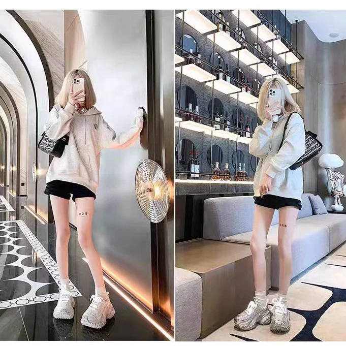 【新疆包邮】25年早春新款巴黎同款厚底网面老爹鞋S8889