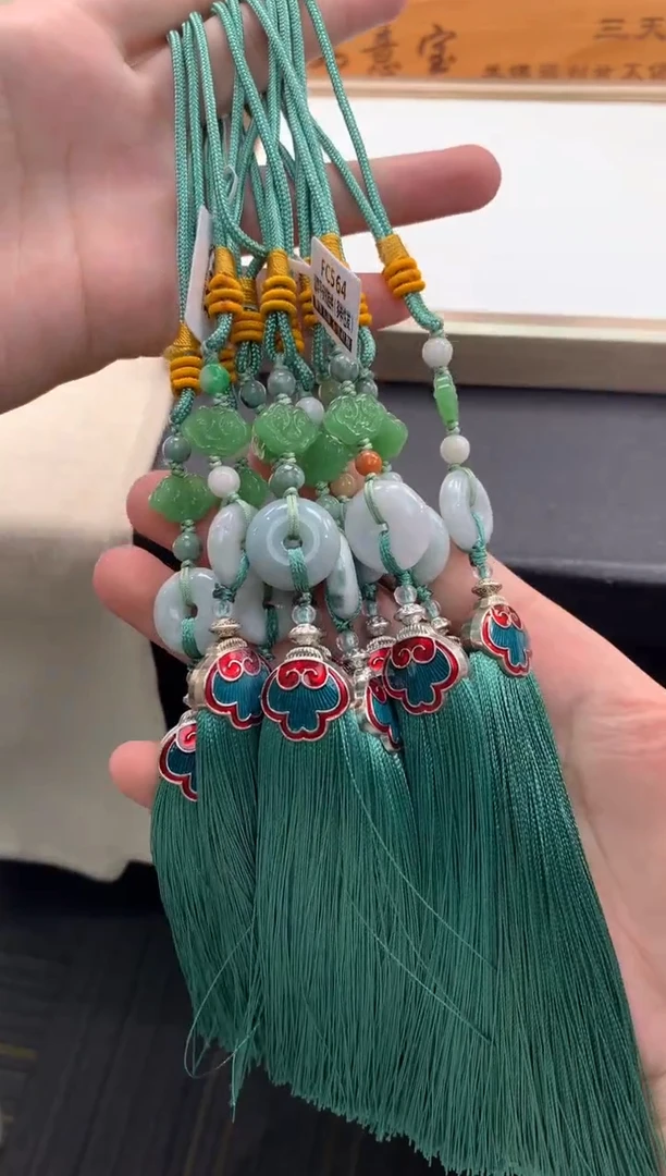 未镶嵌挂件翡翠FC564 翡翠平安扣挂件 多样性发其一