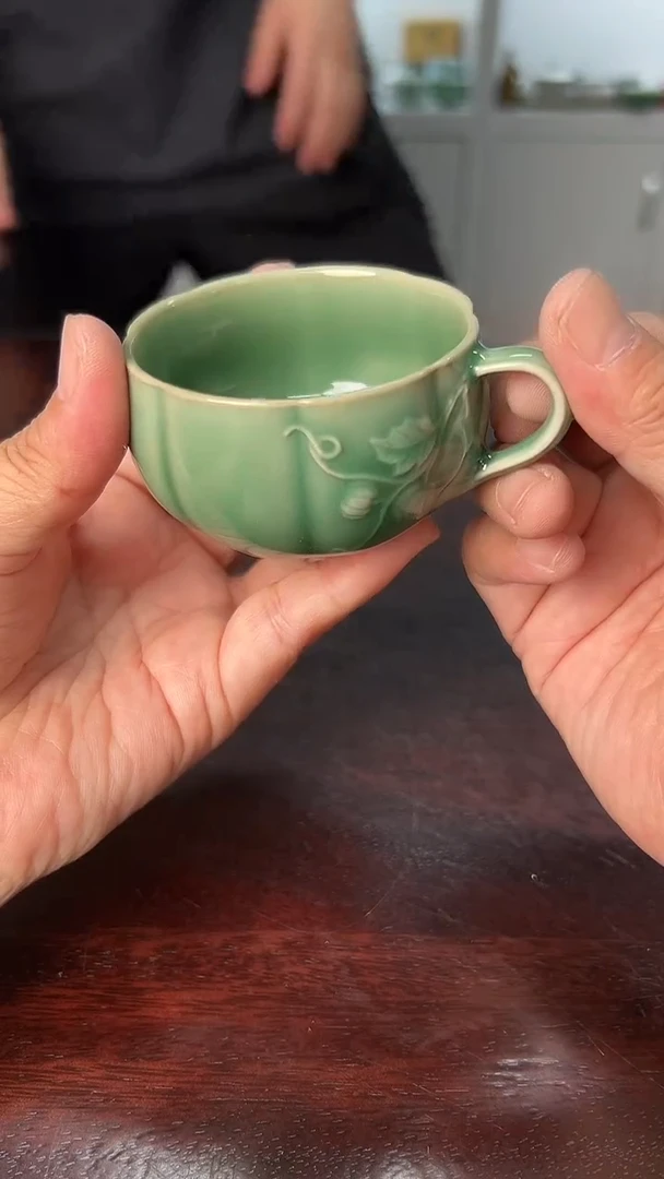 龙泉云间青瓷小米茶器