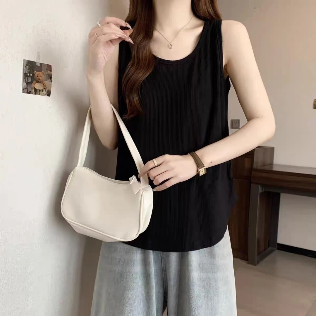 莫代尔宽松吊带背心女新款春夏大码遮肉内搭显瘦外穿打底无袖上衣