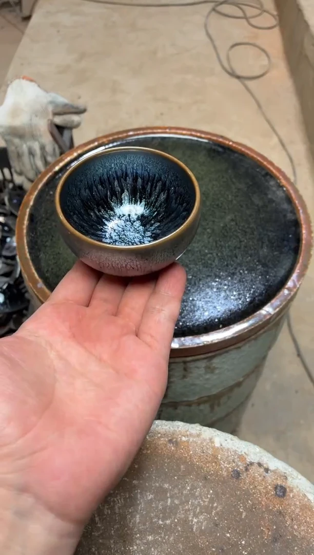 茶盏小跛百花龙窑
