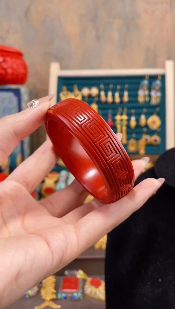 【闪购商品】非遗雕漆镯子回字