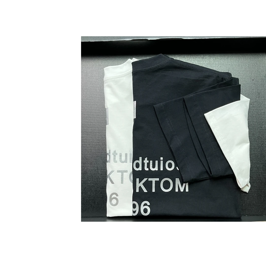 【10号链接笑脸1996】纯棉圆领短袖t恤男夏季宽松半袖撞色体恤衫