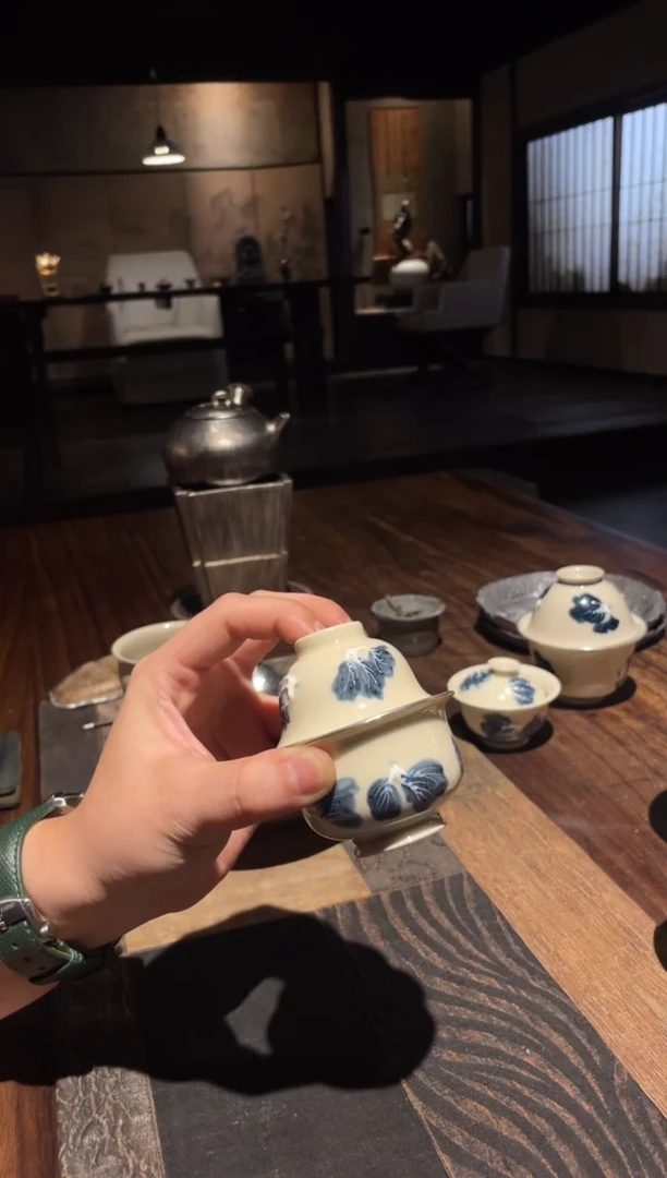 包银元宝白菜盖碗加小杯.