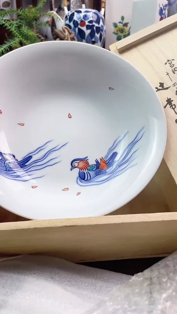 瓷片时常陆手绘大钵