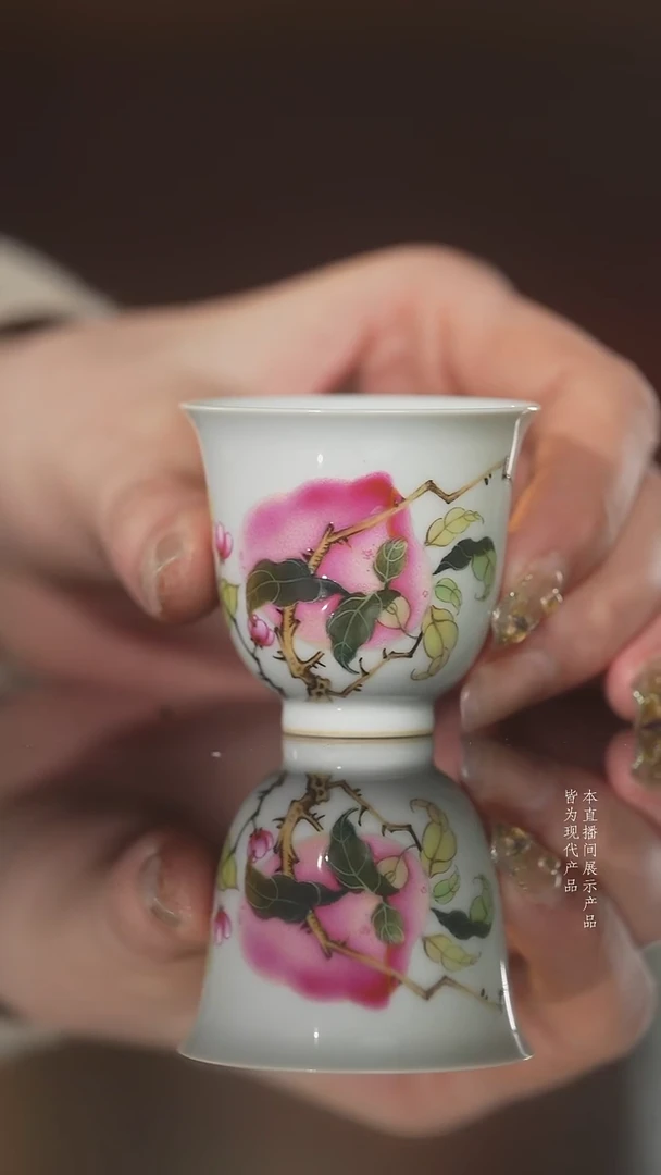 杯子陶瓷博士桃一口杯