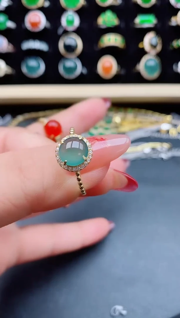 【闪购商品】翡翠戒指银S925镶嵌321321