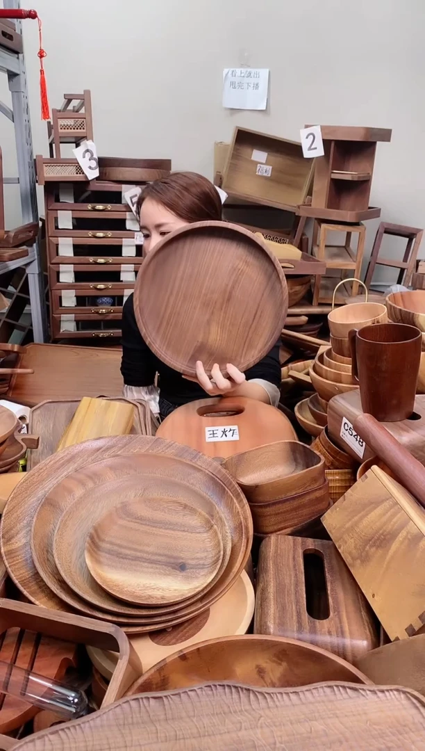 木✨****✨   北美黑胡桃木圆砵28*4cm A