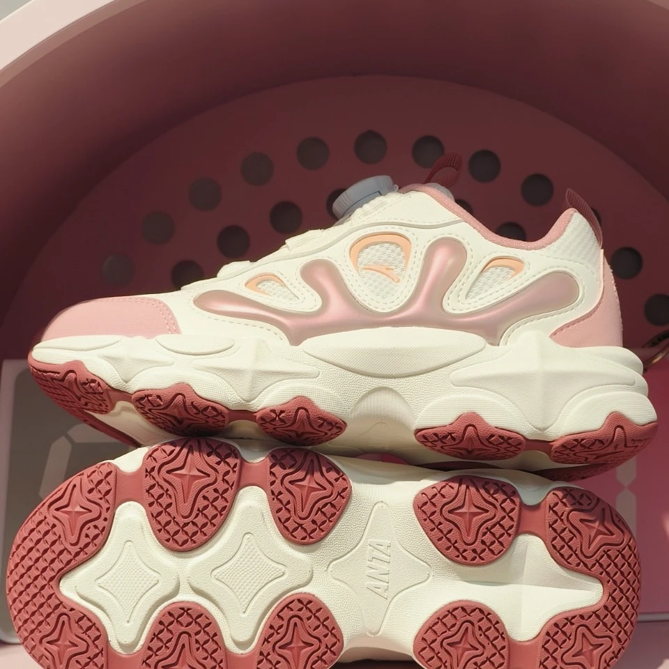 安踏儿童2025春季新款女童鞋星芒系列休闲纽扣运动鞋322518816