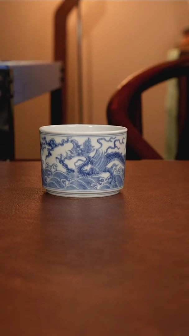 景德镇瓷器，青花瓷手绘茶具~