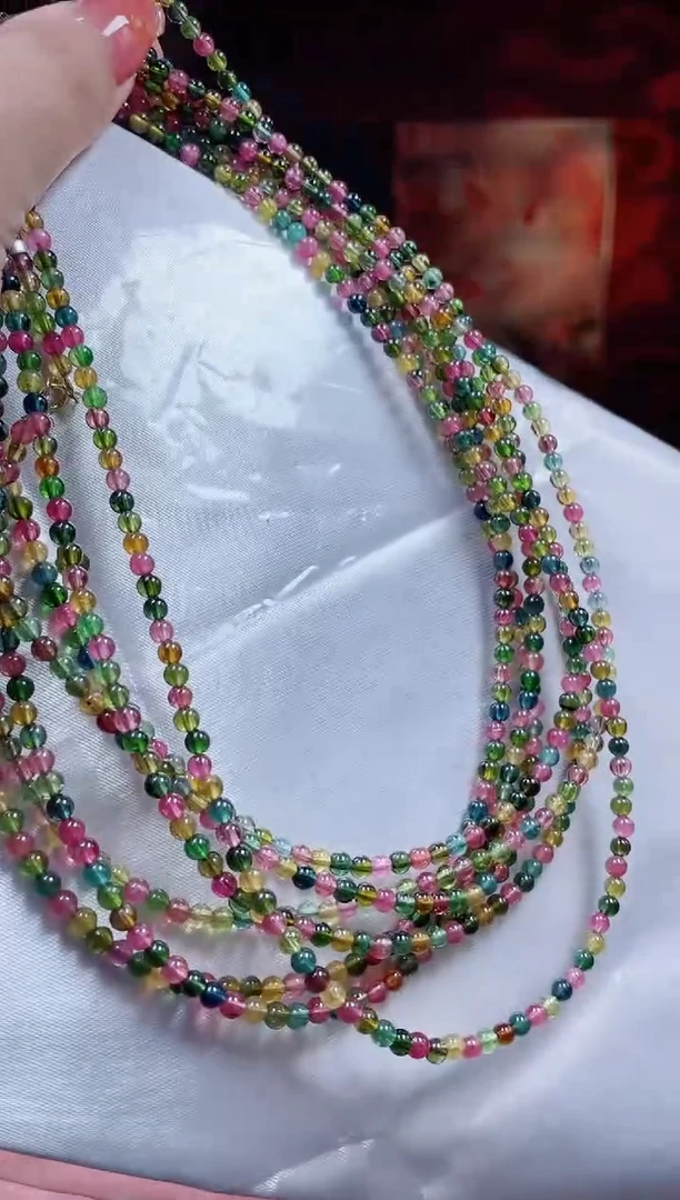 【闪购商品】碧玺项链18K金镶嵌多样性发其一