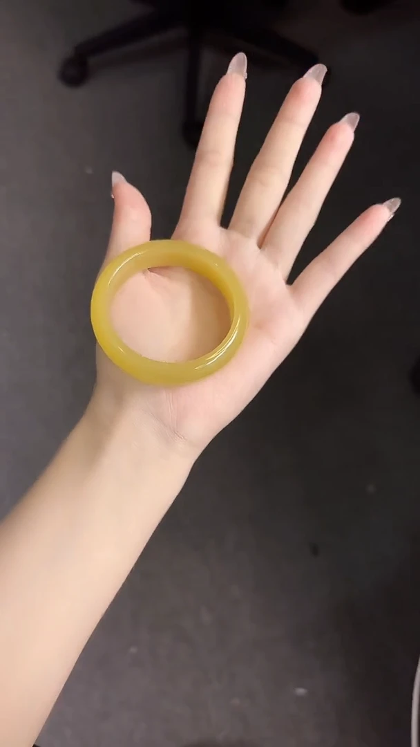 和田玉手镯未镶嵌153-7-51