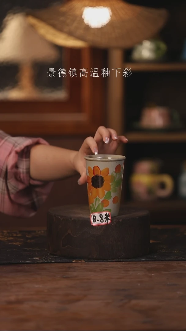 陶瓷景德镇高温釉下手绘陶瓷343