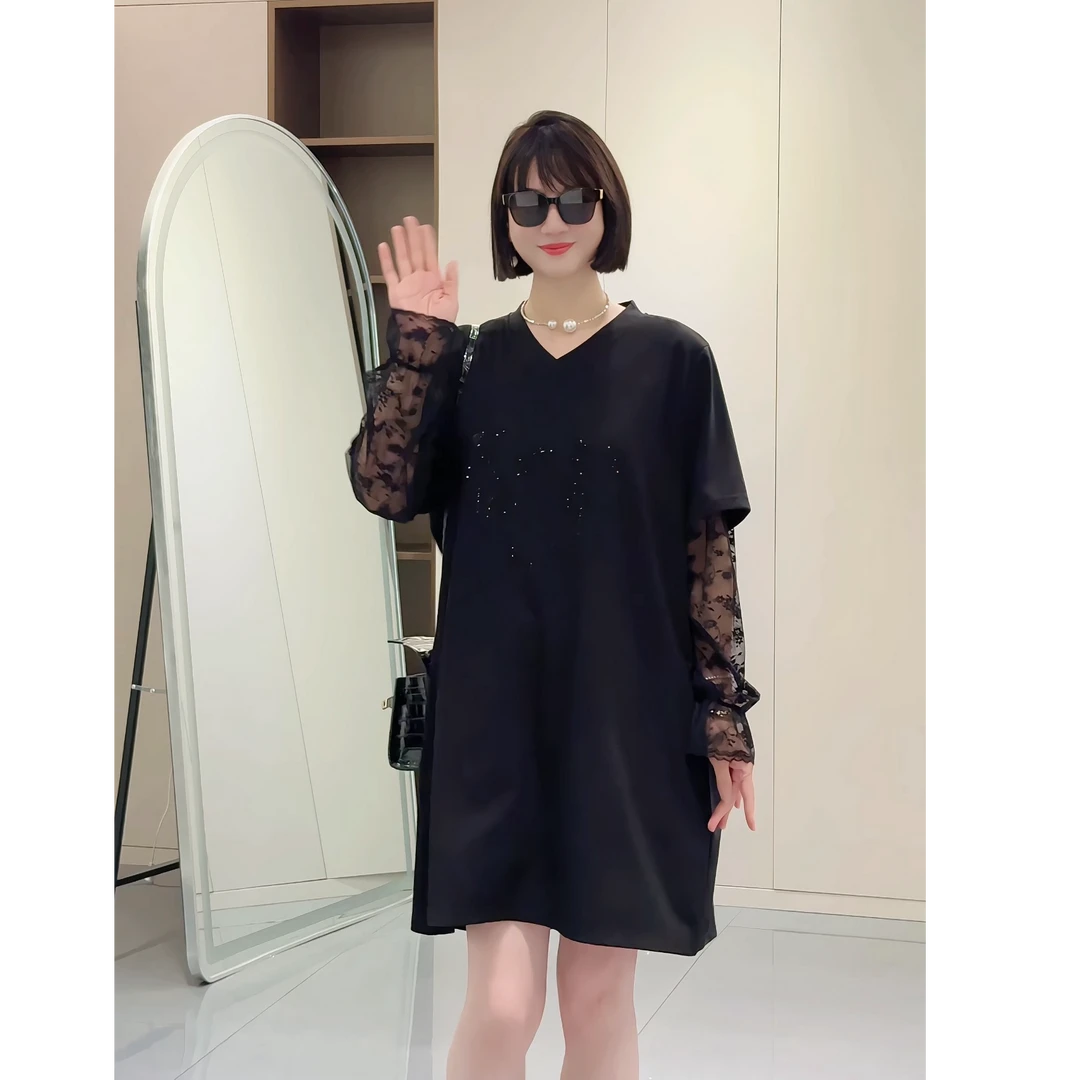 【娜姐夏季穿搭80003款】2025年巴瑟大码女装宽松显瘦百搭潮流衣裙