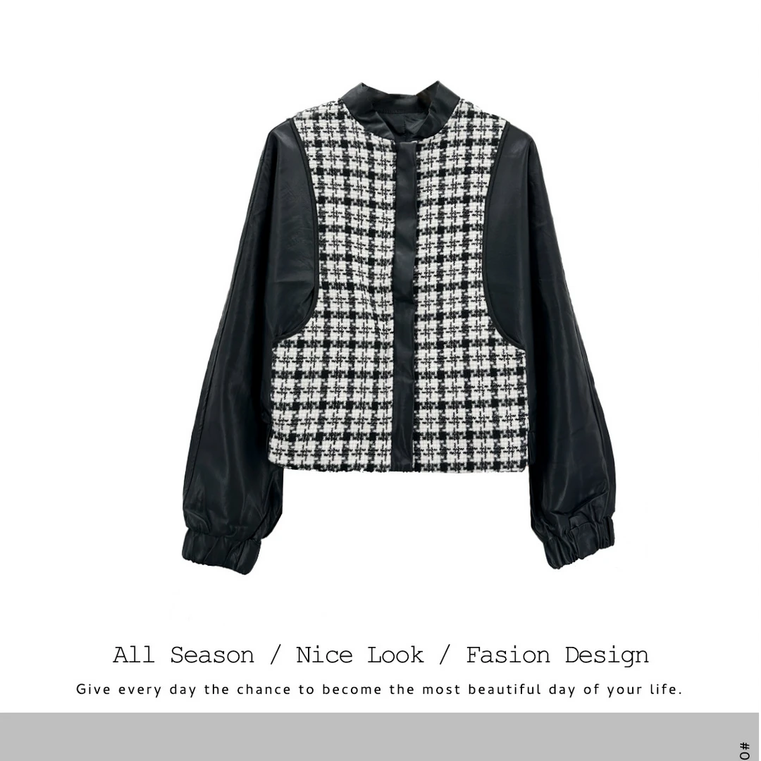 900  高端时尚2025春秋新款气质慵懒休闲设计感弯刀袖短外套#5503