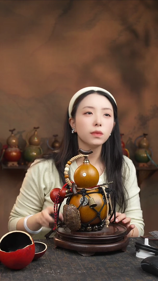 187号大漆酒葫芦一物一拍【双福双禄】