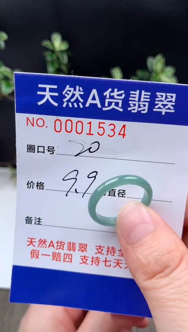 未镶嵌戒指翡翠20#