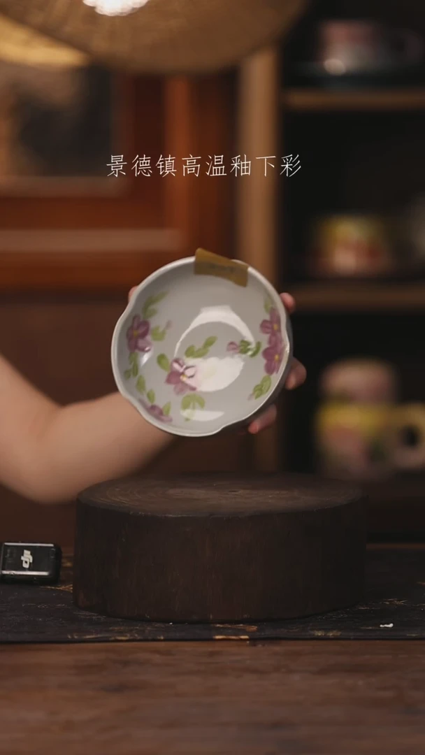 陶瓷景德镇高温釉下手绘陶瓷351