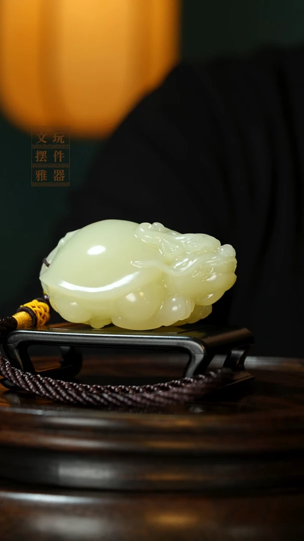 玉《吉祥龙龟》手把件摆件