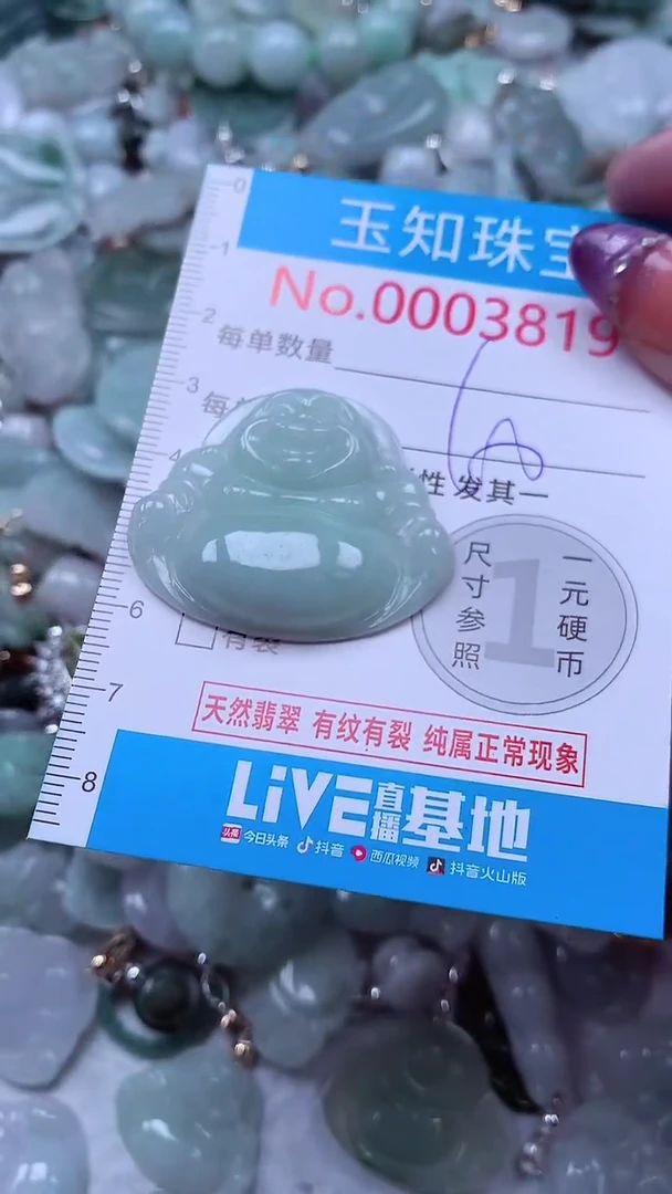 翡翠未镶嵌吊坠(不含链)3819