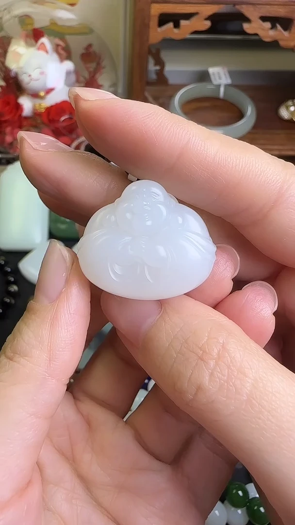 吊坠(不含链)未镶嵌和田玉和田玉吊坠