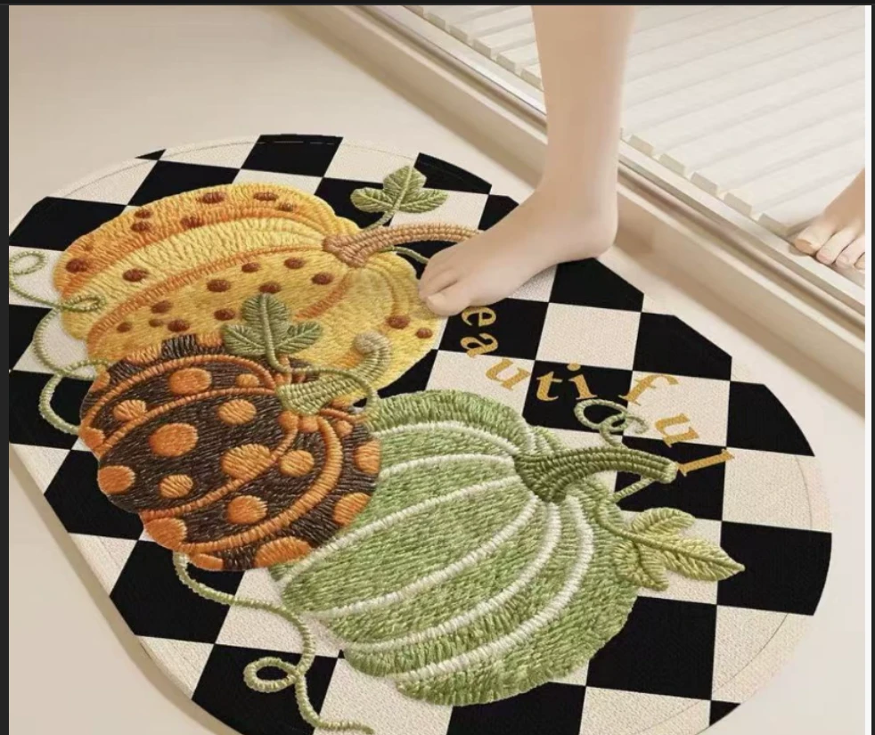 【90*60】入户门地垫进门家用客厅地毯门口脚垫防滑垫子可裁剪地毯