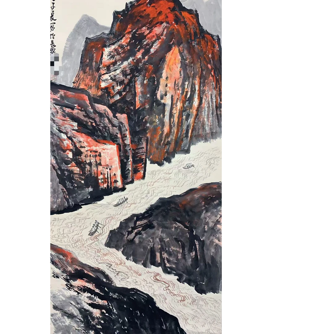 石 山水立轴 135 65 7.8平尺