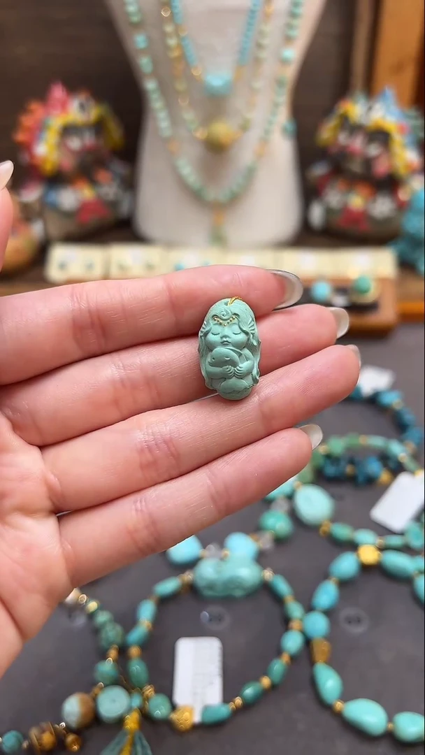 绿松石未镶嵌配饰绿松石配饰
