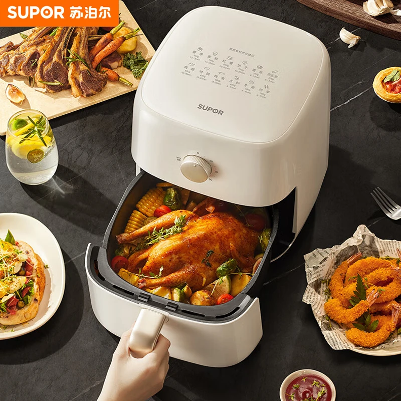 SUPOR/苏泊尔空气炸锅4.2L大容量家用无油低脂煎炸锅蒸汽嫩炸